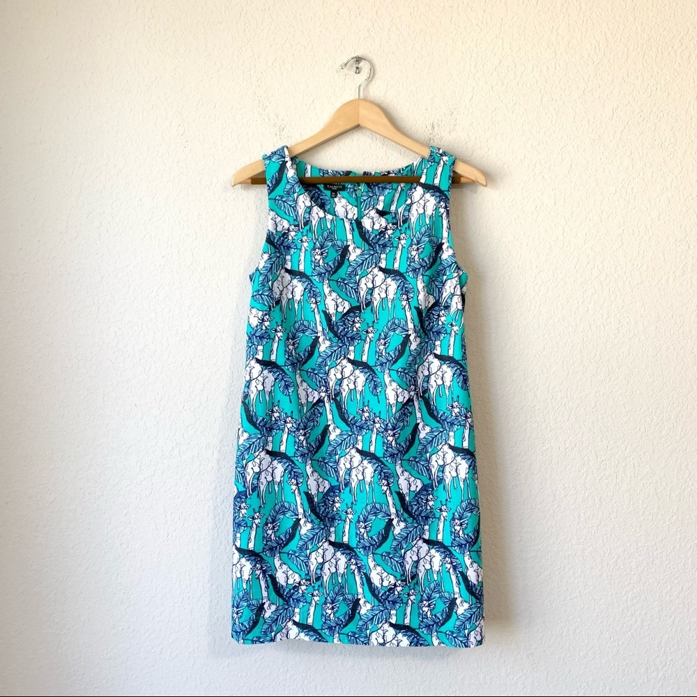 Talbots Blue and White Patterned Dress